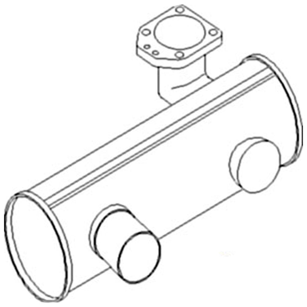 S.42656 Muffler - Underhood Fits Massey Ferguson