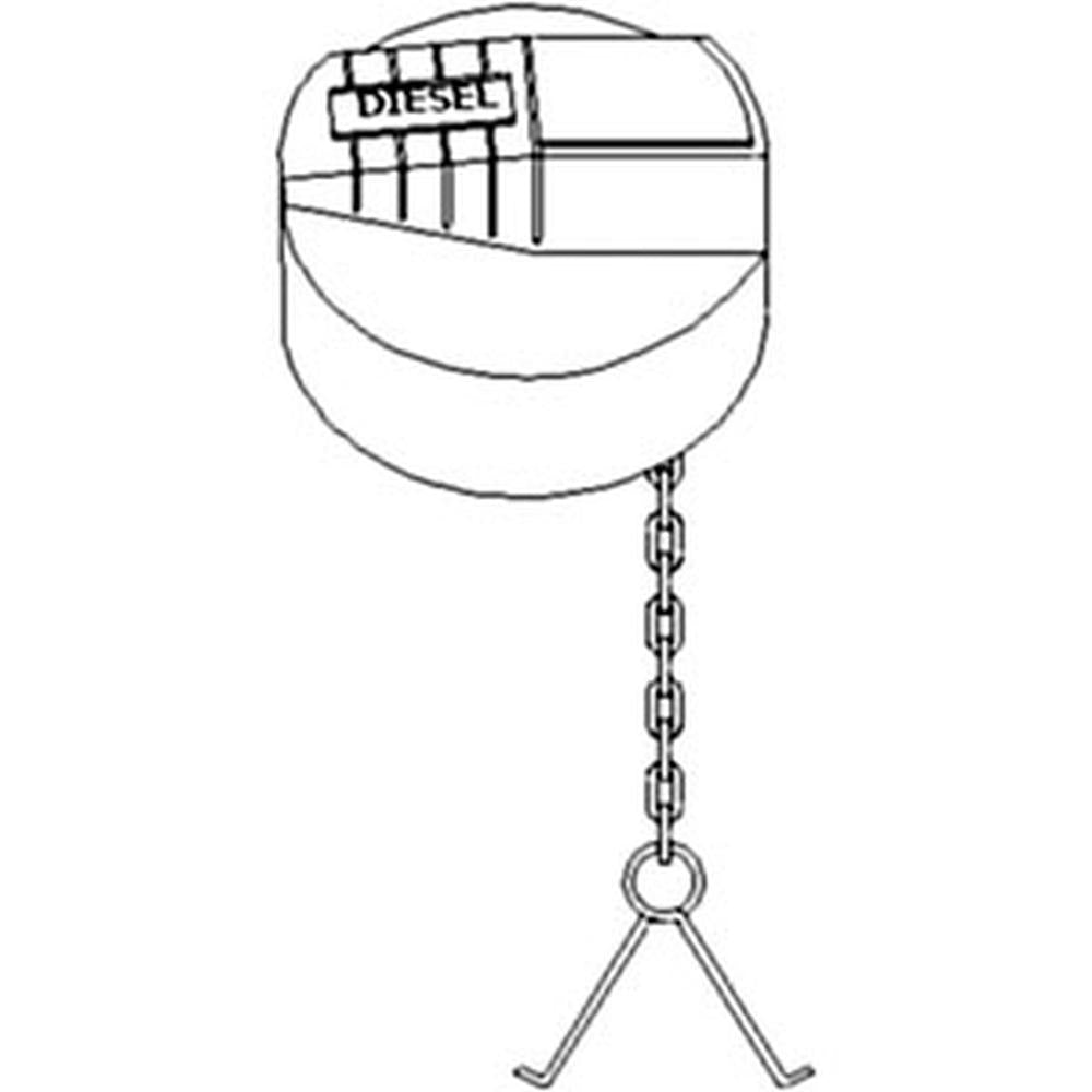 1695732M1 Fits Massey Ferguson 390T 393 398 399 Fuel Tank Cap