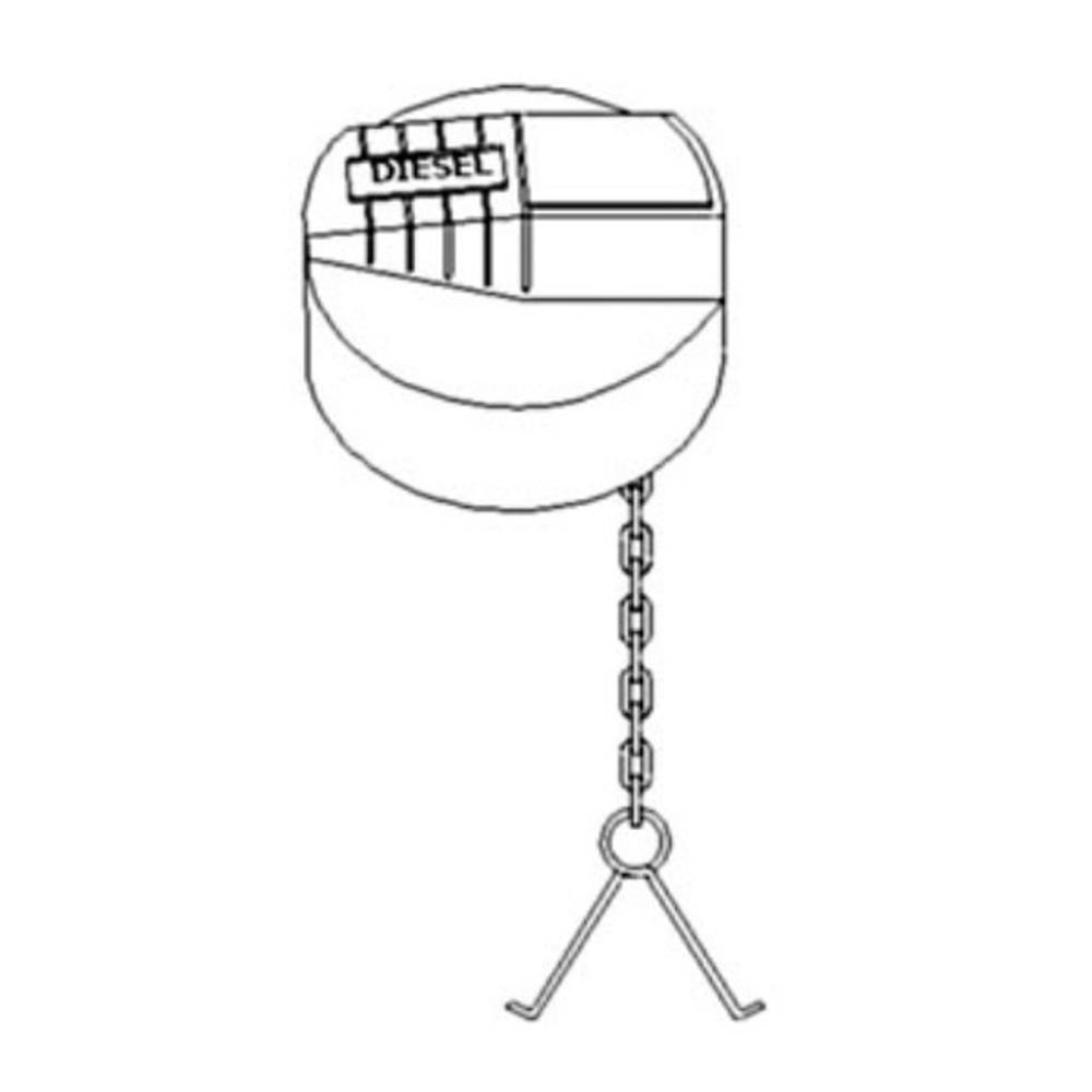 1695732M1 Fits Massey Ferguson 390T 393 398 399 Fuel Tank Cap