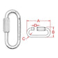 16985 QUICK LINK OVAL LONG 3.74"