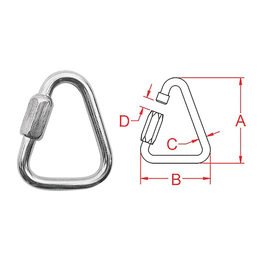 16990 QUICK LINK TRIANGLE 4.84"