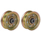 2 Flat Idler Pulleys fits AYP Sears 42" Mower Deck 173437  532173437 532165888