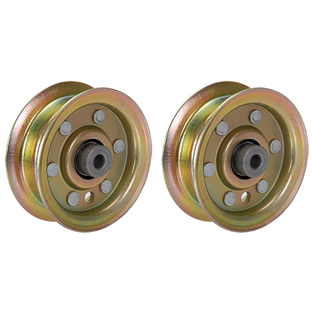 Qty 2: Flat Idler Pulley Fits Husqvarna Replaces 532 17 34-37
