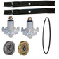42" Deck Rebuild Kit Fits Craftsman DYT4000 Belt Pulleys Blades Spindles