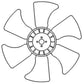 Aftermarket 17362-74110 6-Blade Fan Fits Kubota Tractor L3250