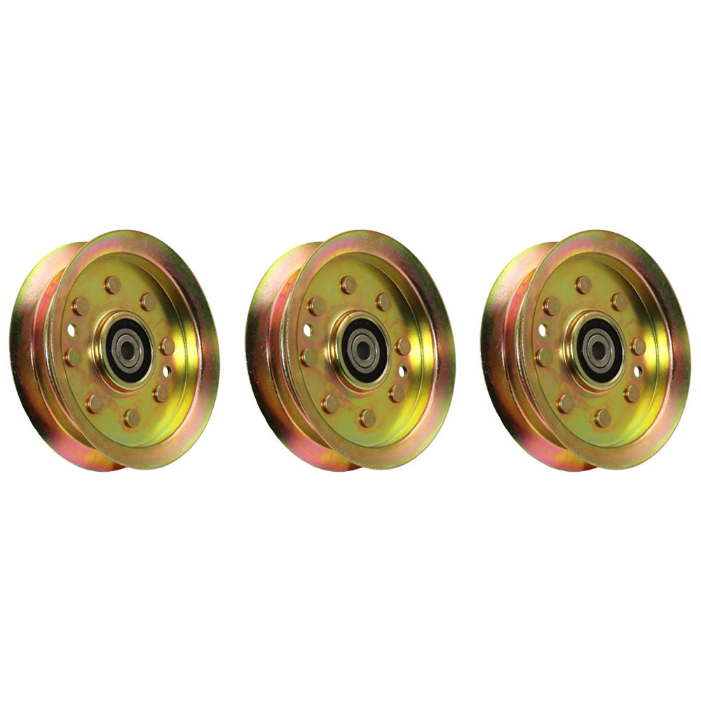 Qty 3: Flat Idler Pulleys Fits Murray Replaces 1736540YP_x3