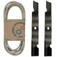 Blades & Belt Kit Fits Snapper Replaces 265-792 Made With Aramid