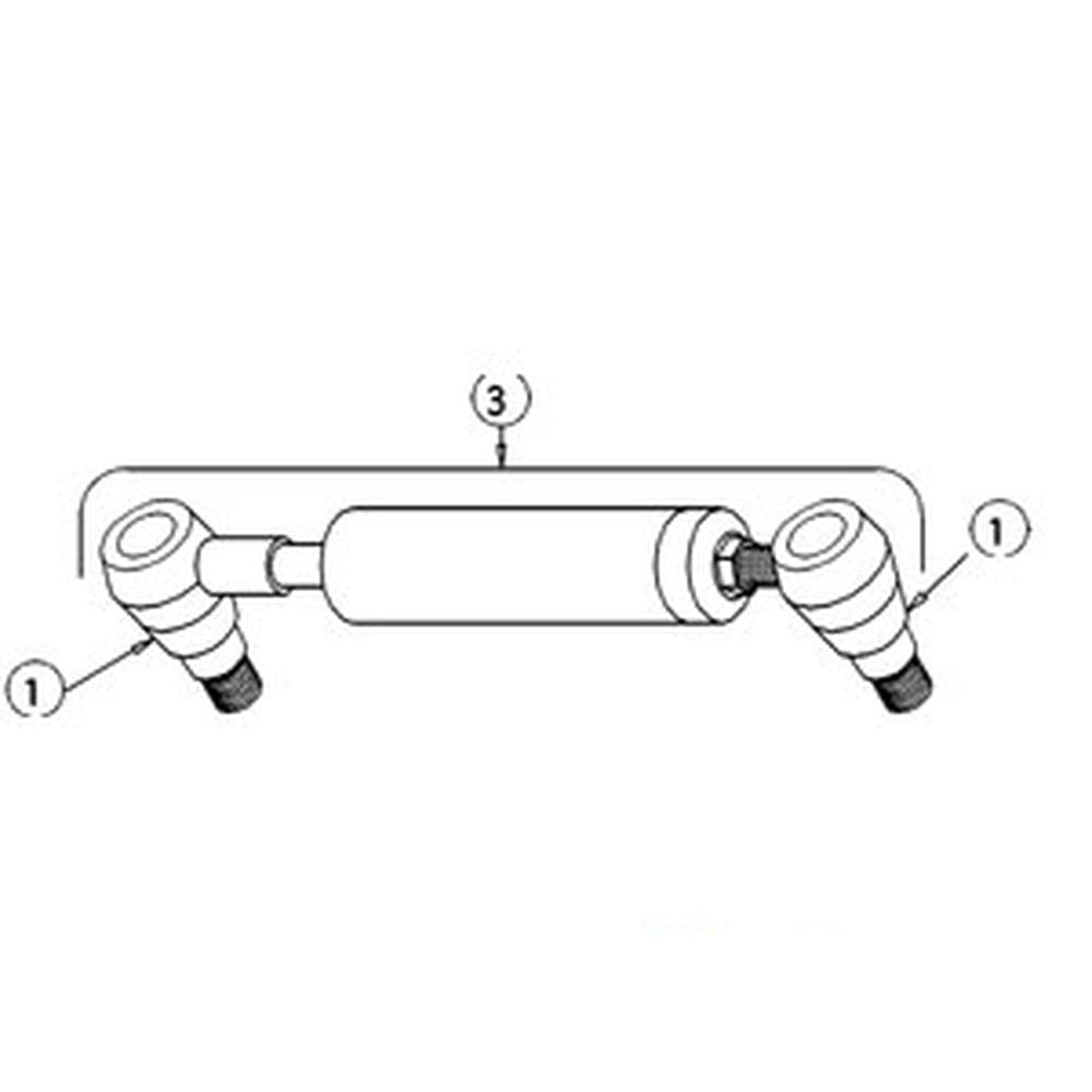 1749213M91 Power Steering Cylinder Fits Massey Ferguson 235 245 20C 30B 40B