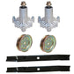42" Deck Kit Spindles Blades Pulleys for Sears Fits Craftsman LT1000 LT2000