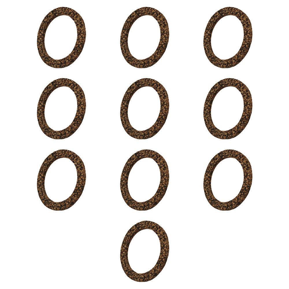 Set of (10) Gas Fuel Sediment Bowl Cork Gaskets Fits FARMALL A B BN Fits Cub 100