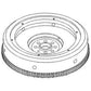 1808413C92 Flywheel w/ Ring Gear Fits Case IH Tractors 4230 4240 884 885 895 995