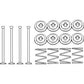 VPJ7300 1850219M1 Brake Shoe Retaining Pin Kit Fits Massey Ferguson Tractors