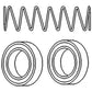 1810917M94 Slave Cylinder Repair Kit Fits Massey Ferguson 340 342 350 355 360 +
