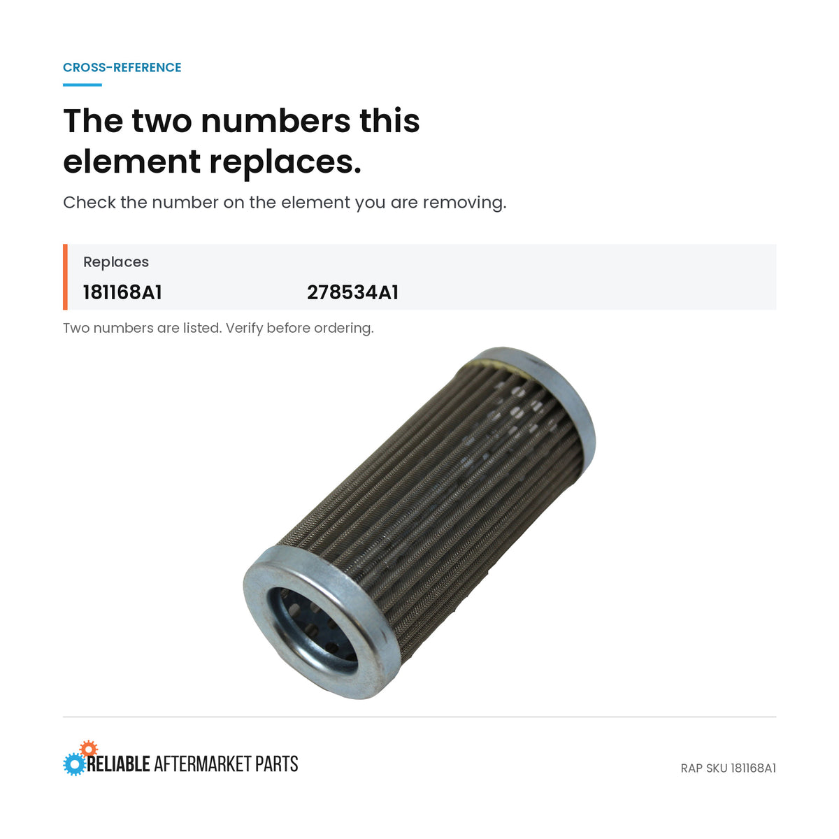 Filter 278534A1 Fits Case 586G 586H 588G 588H 590L 590SL 590SM 590SM+ 590SN 960