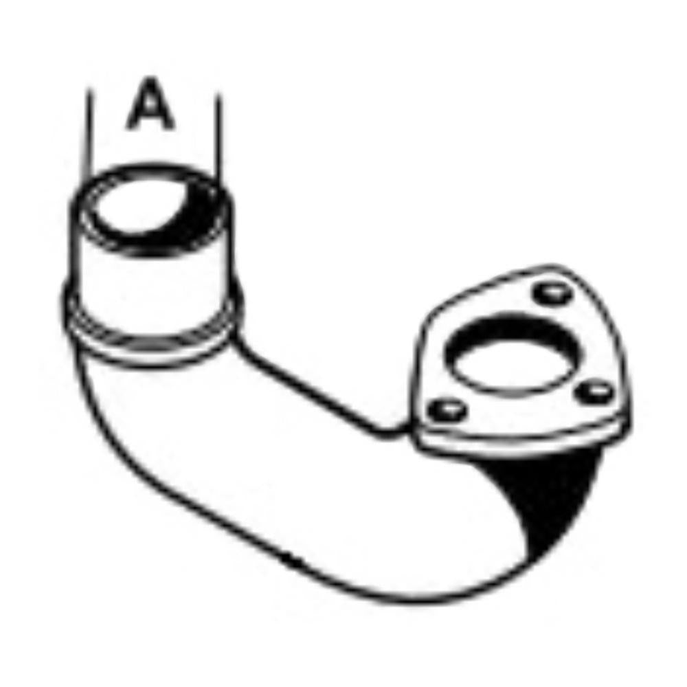 Elbow Exhaust 181866M2 S.43369 Fits Massey Ferguson TE20 TO30 TO35 181866M2