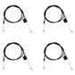 Qty 4: 61" Control Cables Fits Universal Products Replaces 182755