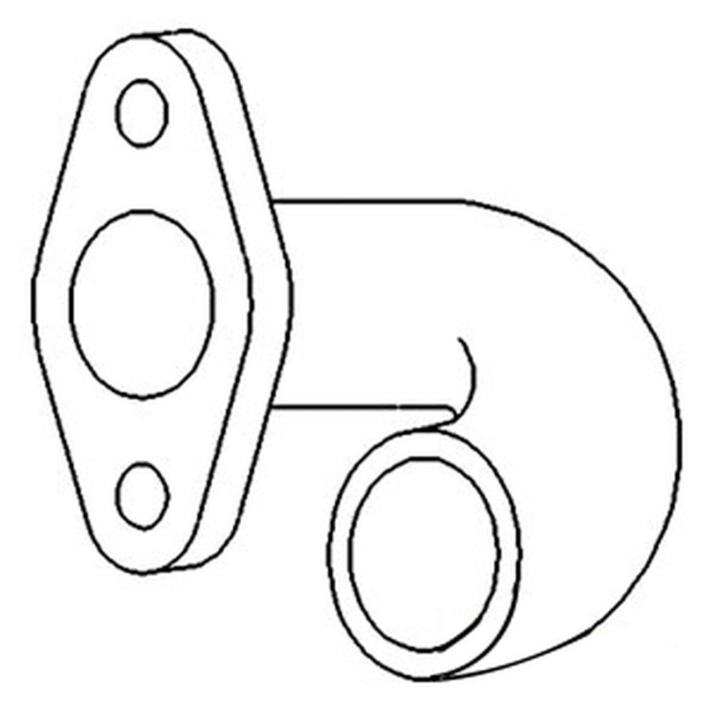 Exhaust Elbow Fits Massey Ferguson Replaces 184208M2
