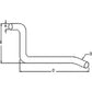 184209M2 Horizontal Exhaust Pipe Fits Massey Ferguson 65 Tractor