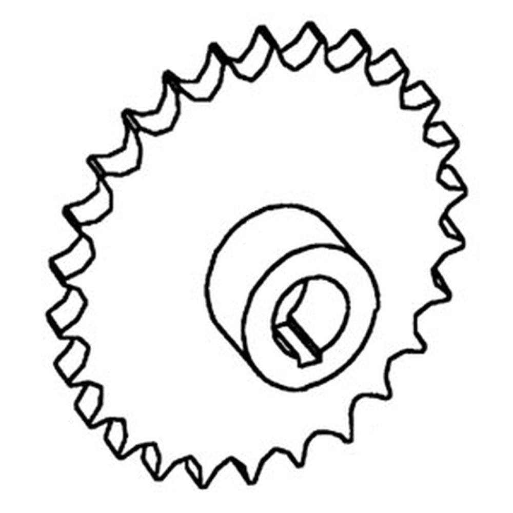WN-187331C1-PEX Auger, Unloading, Drive Sprocket Fits International/CaseIH 1640