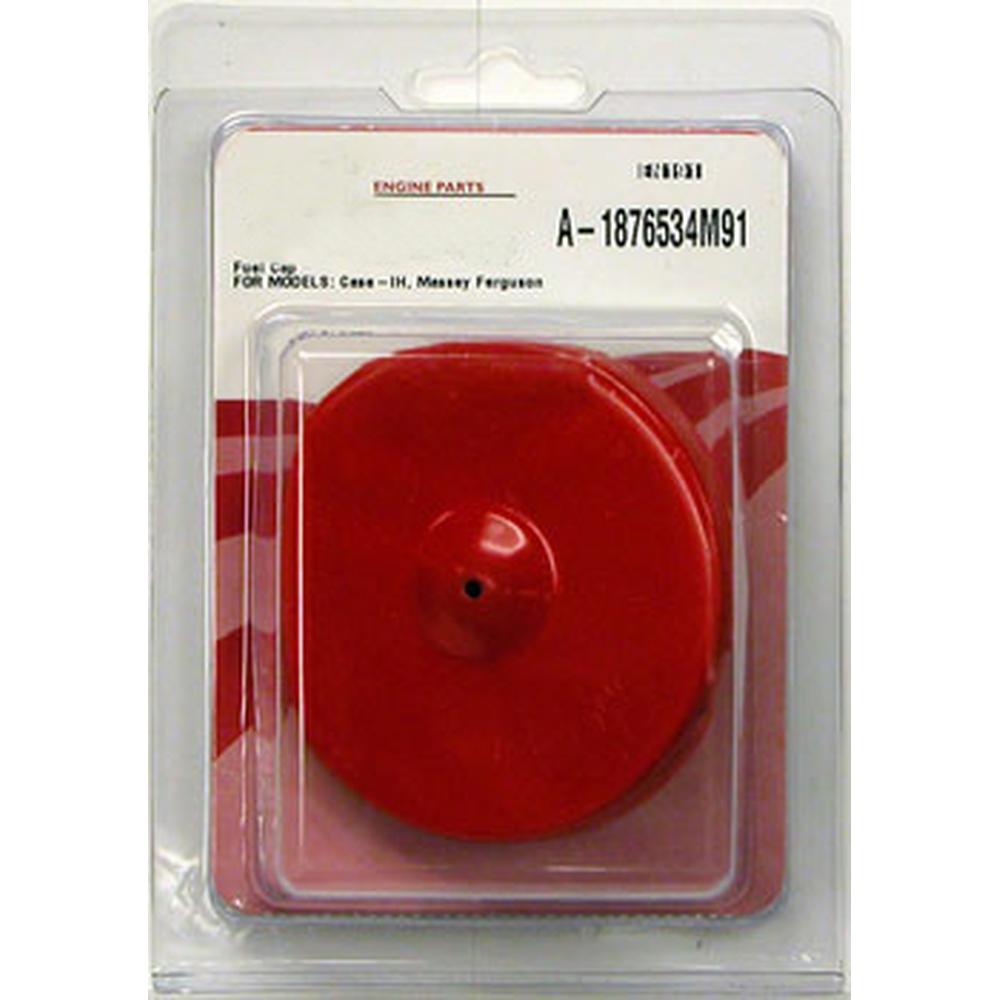 Red Fuel Cap with Vent Hole Fits Massey Ferguson Replaces 963023M2-RED