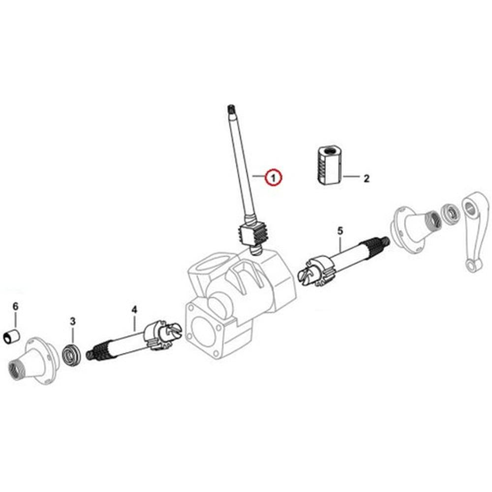 1876967M91 Manual Steering Shaft Fits Massey Ferguson 230 235