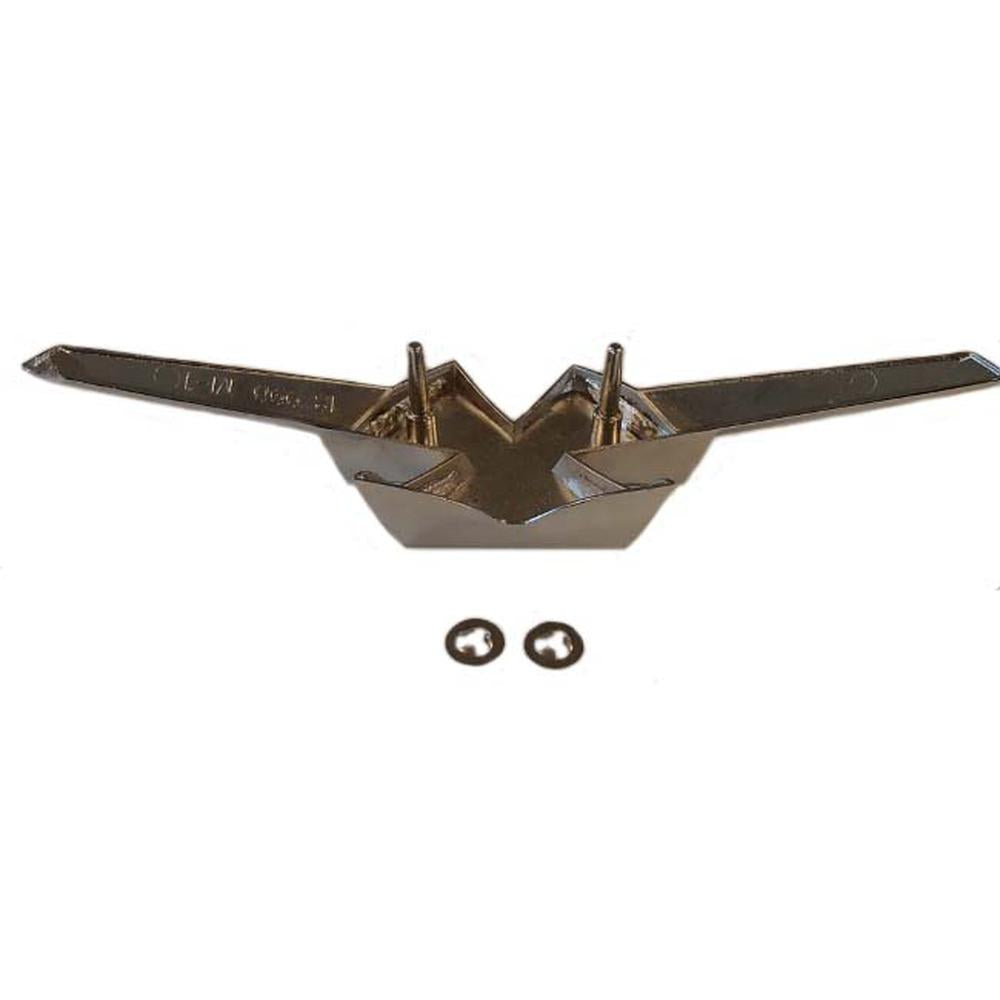 187990M1 Fits Massey Ferguson Tractor Emblem 35 Die Cast Metal Paint & Chrome