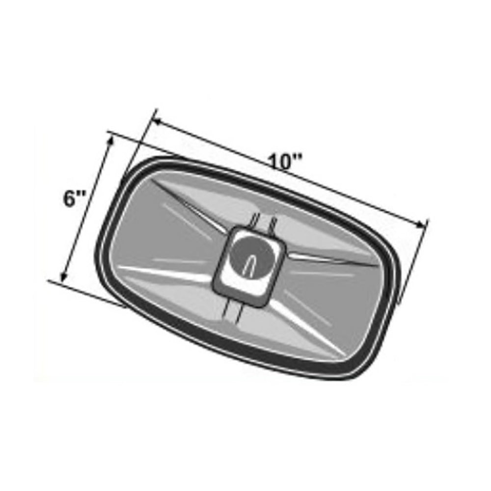 6 x 10 Convex Mirror Head Fits Fiat Replaces 81871837