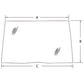 A-190032A5 Glass, Front Windshield - Fits Case IH Tractors CX100 CX105 CX50 CX60