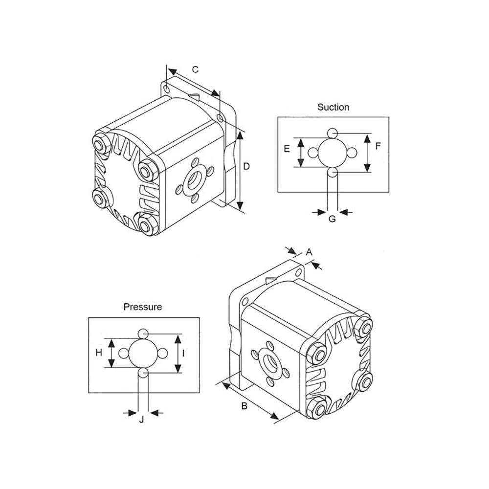 2451000 Hydraulic Pump Fits Satoh