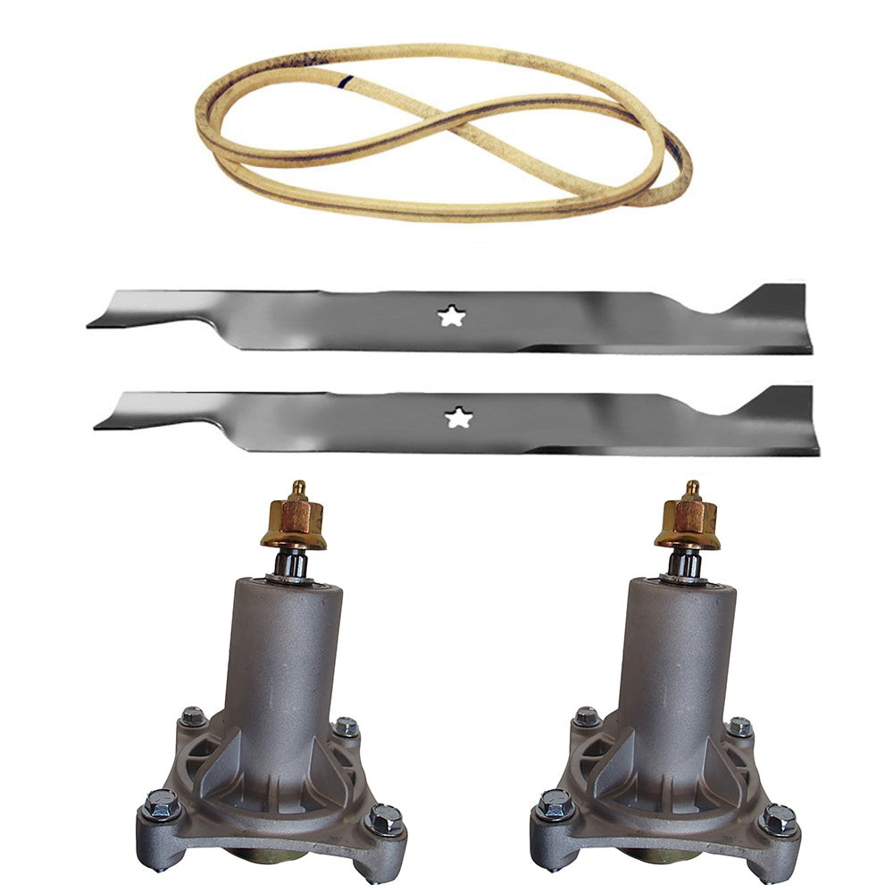 Belt, Blade, & Spindle Kit Fits AYP Replaces 187292 Made with Aramid