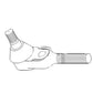 Tie Rod End Fits Massey Ferguson 356 356 302 304 302 304 50 50A 50C 50D 193821M1