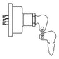 Ignition Switch Fits Massey Ferguson 255 265 1100 1130 1500 1800 194747M9