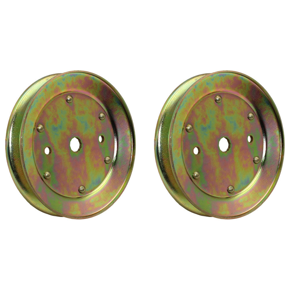 (2) Mandrel Pulleys Fits Craftsman 195945 | 42" Deck | 46" Deck