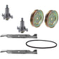 46" Rebuild Kit for Ariens Spindle 21546238 Mulching Blade 21546611 Belt Pulley