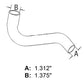 1961831C1 Lower Radiator Hose Fits Case-IH Compact Tractor 275 1.31" ID 1.37" ID