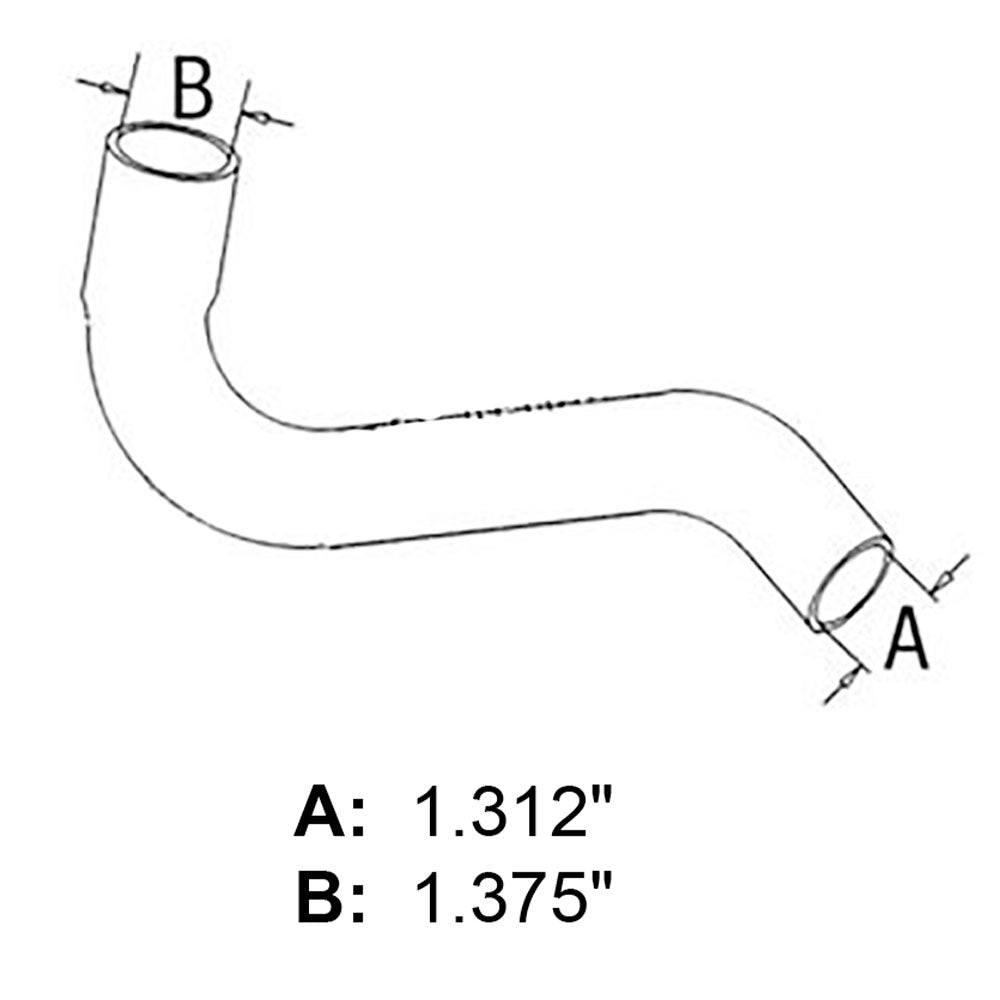 Bottom Radiator Hose Fits 275 1961831C1 1961831C1-A
