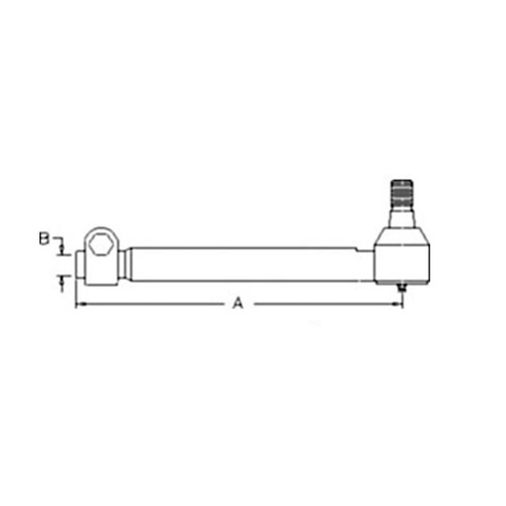 Fits Case IH Tie Rod 1968464C1 Fits ZF Axle MFWD 395,495,585,595,685,695,885,895