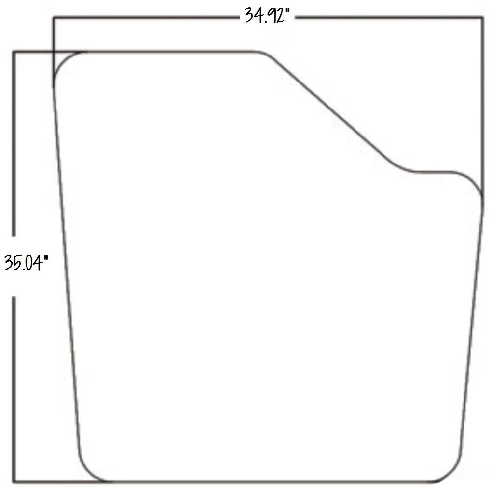 1975195C1 New RH / LH Non-Venting Door Glass Fits Case IH 595 685 695 885 895