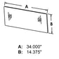 Cab Glass - Lower Rear Window Fits Case IH 5120 5130 5140 5230 5250 1981934C1