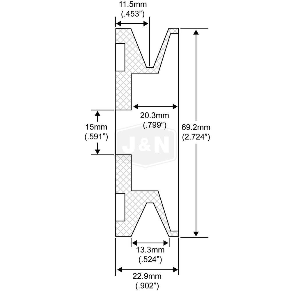 201-52003-JN J&N Electrical Products Pulley
