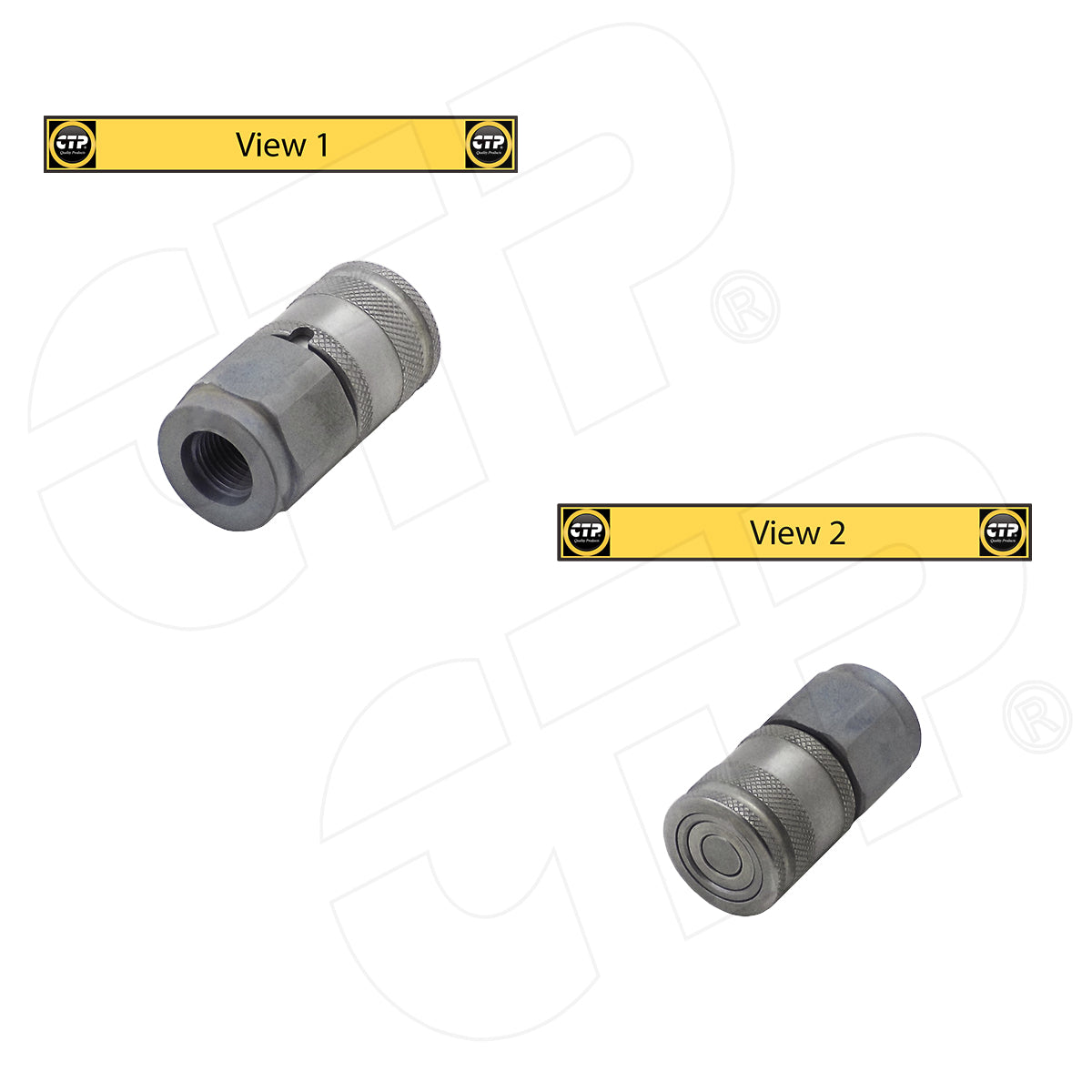 2045098 (Female) Flat Face Coupler Fits Caterpillar Models