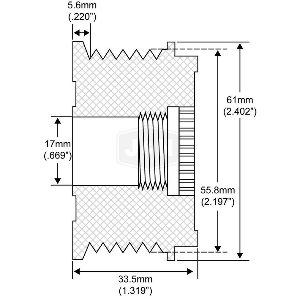 206-24036-JN J&N Electrical Products Pulley