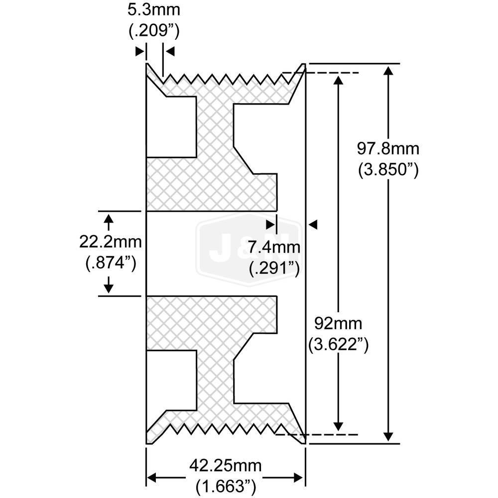 210-12001-JN J&N Electrical Products Pulley