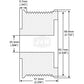 210-12004-JN J&N Electrical Products Pulley