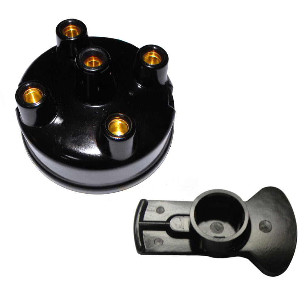 Autolite Distributor Cap(3-129)Rotor Button(4-93)For 4 Cylinder (Pertronix 1541)