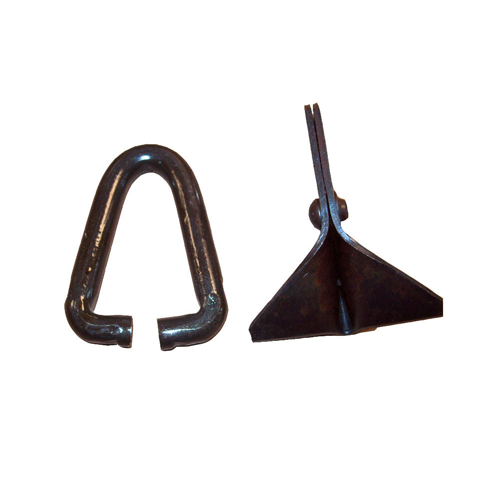 Flail blade with hanger link. Fits John Deere Replaces 125-2130B