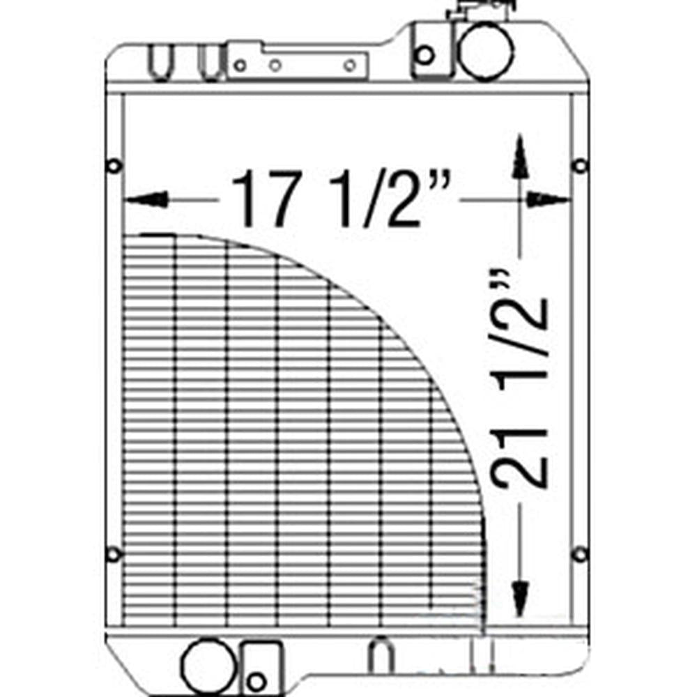 Radiator Fits Case/International Harvester Replaces 222890A4