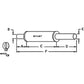 Muffler - Through Hood Gray Fits Allis Chalmers D10 D12 D14 D15 B C CA 70227240