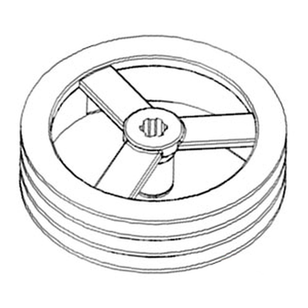 WN-238967A2-PEX Pulley, Jackshaft Drive, Feeder Fits International/CaseIH 2144