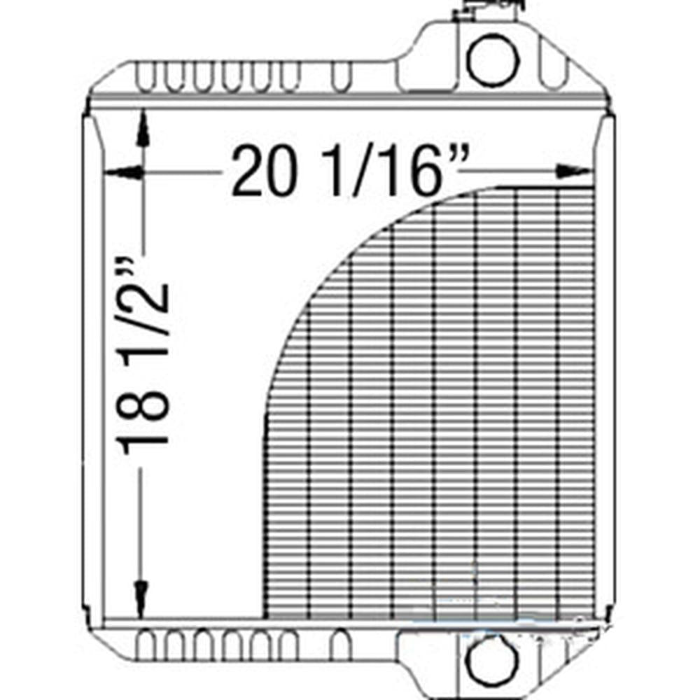 Radiator 239739A2 Fits Case 570LXT 570MXT 580 580L 580M 580SL